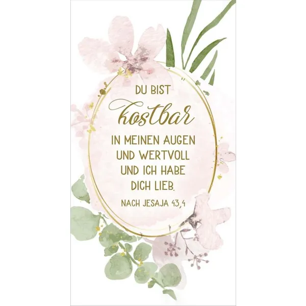 Produktbild des Artikels Metallschild - Du bist kostbar ()