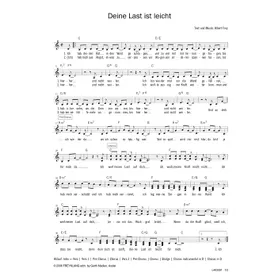Produktbild des Artikels Deine Last ist leicht (Noten - Download)