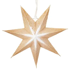 Produktbild des Artikels Papier-Stern weiss/gold - 7 Zacken ()