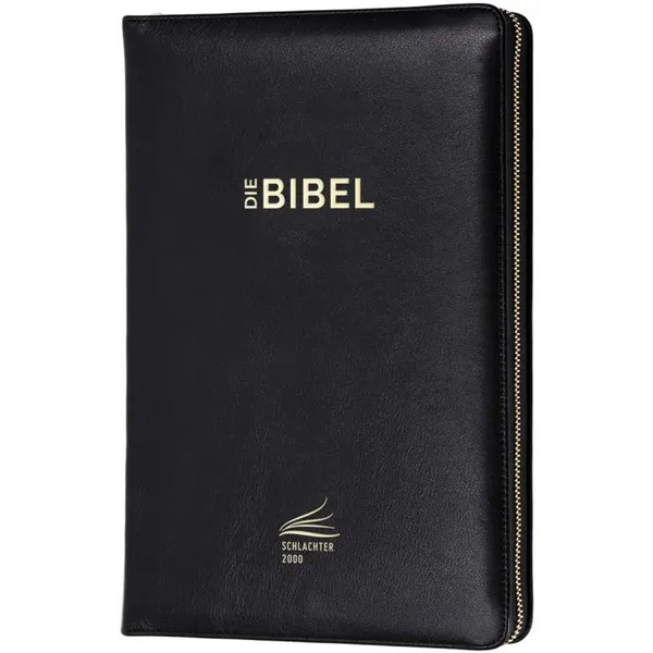 Produktbild des Artikels Schlachter 2000 - Standardausgabe, Kalbsleder, Reißverschluss, Goldschnitt (Bibel - Leder)