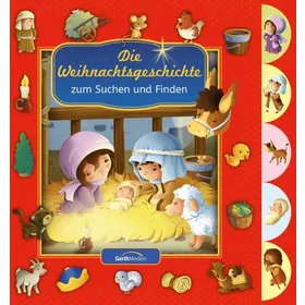 Produktbild des Artikels Die Weihnachtsgeschichte zum Suchen und Finden (Buch - Pappbilderbuch)