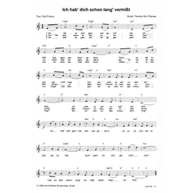 Produktbild des Artikels Ich hätt' dich gern mal kennengelernt (Noten - Download)