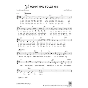 Produktbild des Artikels Kommt und folgt mir (einstimmig) (Noten - Download)
