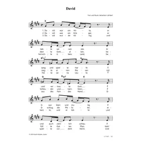 Produktbild des Artikels David (Noten - Download)