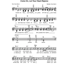 Produktbild des Artikels Come On Let Your Heart Rejoice (Noten - Download)