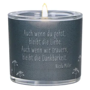 Produktbild des Artikels Windlicht LichtMomente "Die Liebe bleibt" ()