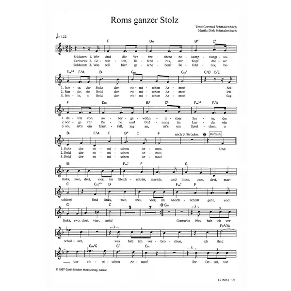 Produktbild des Artikels Roms ganzer Stolz (Noten - Download)