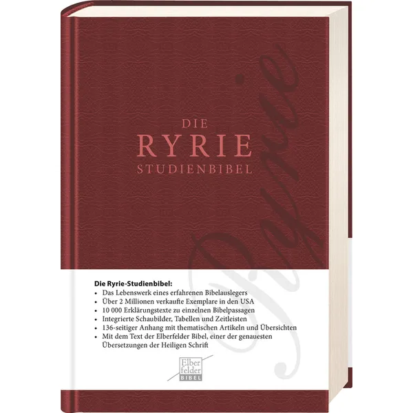 Produktbild des Artikels Ryrie-Studienbibel - ital. Kunstleder (Bibel - Kunstleder)