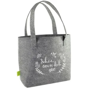 Produktbild des Artikels Filz-Shopper "Schön, dass es dich gibt" ()