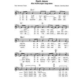 Produktbild des Artikels Doch Jesus (Noten - Download)