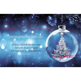 Produktbild des Artikels Faltkarte "Frohe Weihnachten" - Johannes 12,46 (Schreibwaren)