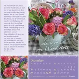 Stimmungsbild zu Rosenduft mit lieben Wünschen 2026 - Postkartenkalender