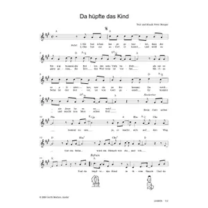 Produktbild des Artikels Da hüpfte das Kind (Noten - Download)