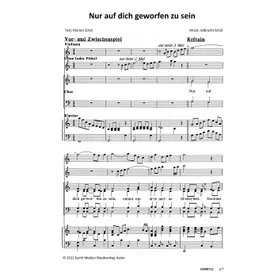 Produktbild des Artikels Nur auf dich geworfen zu sein (Noten - Download)