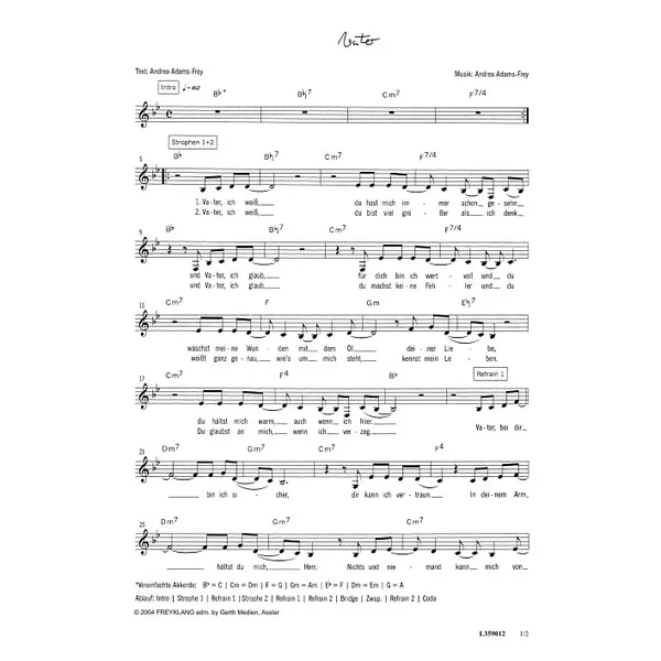 Produktbild des Artikels Vater (Noten - Download)