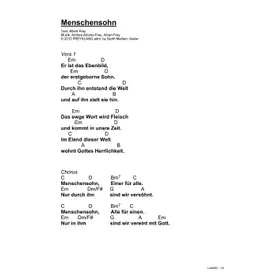 Produktbild des Artikels Menschensohn (Noten - Download)