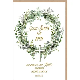 Produktbild des Artikels Faltkarte "Gottes Segen für Dich" - Einsegnung/Bibl.Unterricht (Schreibwaren)