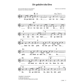 Produktbild des Artikels Dir gebührt die Ehre (Noten - Download)