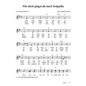 Produktbild des Artikels Für mich gingst du nach Golgatha (Noten - Download)