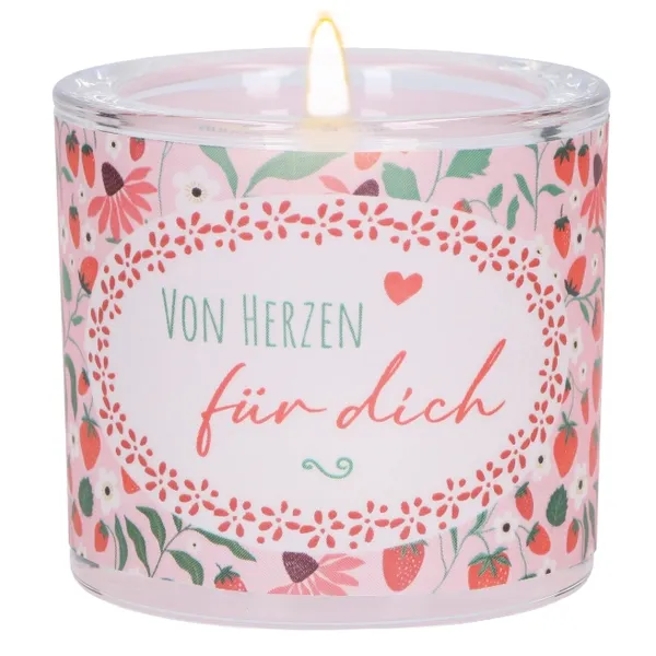 Produktbild des Artikels Windlicht LichtMomente "Von Herzen für dich" - Geburtstag ()