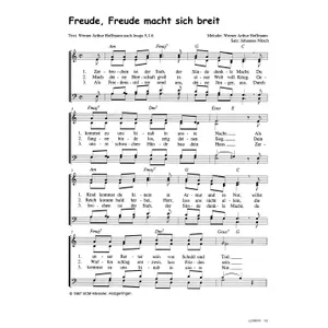 Produktbild des Artikels Freude, Freude macht sich breit (Noten - Download)