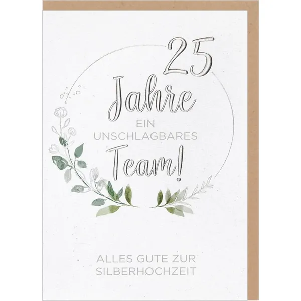 Produktbild des Artikels Faltkarte "Zur Silberhochzeit" (Schreibwaren)