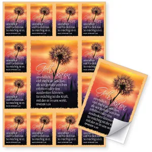 Produktbild des Artikels Aufkleber-Grußkarten: Gott kann unendlich viel mehr, 4 Stück (Schreibwaren)