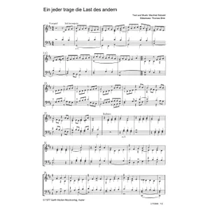 Produktbild des Artikels Ein jeder trage die Last des andern (Noten - Download)