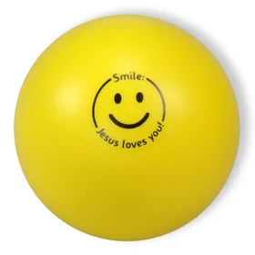 Produktbild des Artikels Softball "Smile - Jesus loves you!" - gelb ()