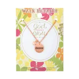 Stimmungsbild zu Halskette mit Anhänger rund "Königskind"