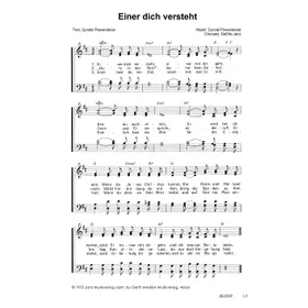 Produktbild des Artikels Einer dich versteht (Noten - Download)