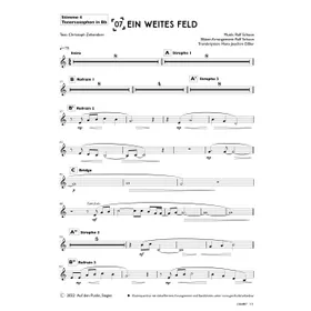 Produktbild des Artikels Ein weites Feld (Tenorsaxophon in Bb) (Noten - Download)