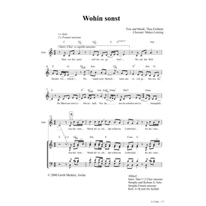 Produktbild des Artikels Wohin sonst (Noten - Download)