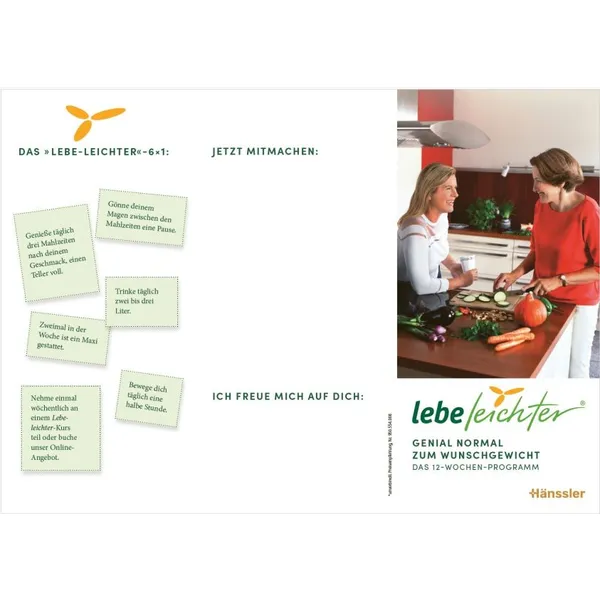 Produktbild des Artikels Handzettel "Lebe leichter" - Coaches (Werbemittel)