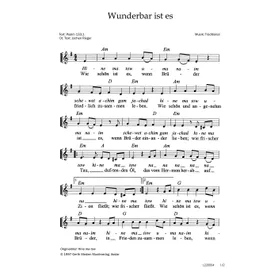 Produktbild des Artikels Wunderbar ist es (Noten - Download)