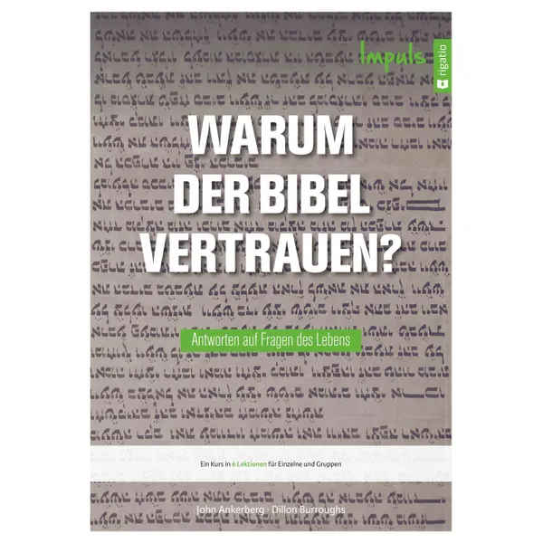 Produktbild des Artikels Warum der Bibel vertrauen? (Buch - Kartoniert)