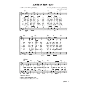 Produktbild des Artikels Zünde an dein Feuer (Noten - Download)