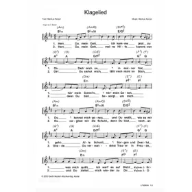 Produktbild des Artikels Klagelied (Noten - Download)