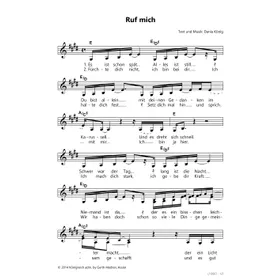 Produktbild des Artikels Ruf mich (Noten - Download)