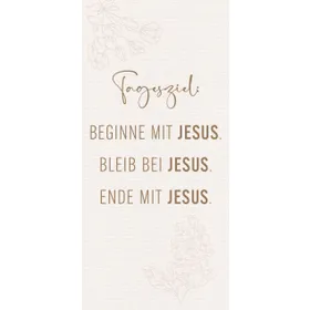 Produktbild des Artikels Metallschild: Tagesziel Jesus ()