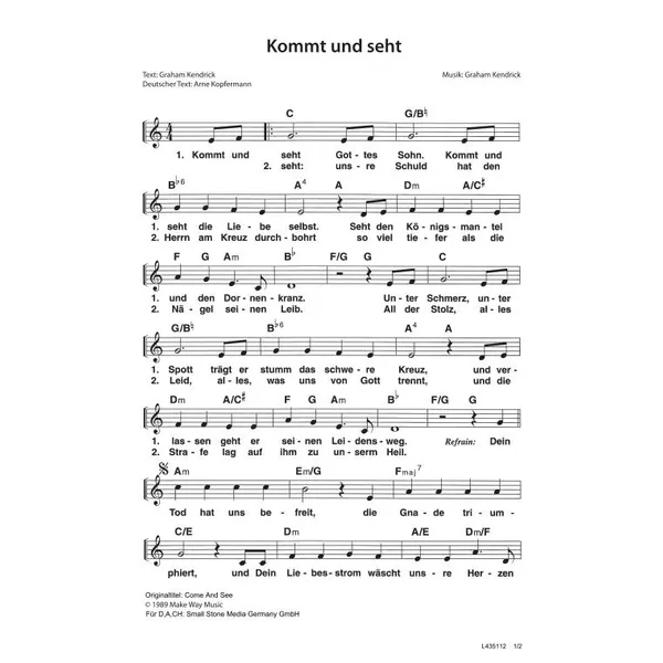 Produktbild des Artikels Kommt und seht (Noten - Download)