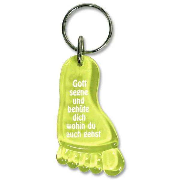 Produktbild des Artikels Schlüsselanhänger "Fuß" - gelb ()