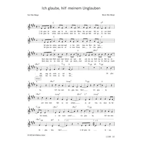 Produktbild des Artikels Ich glaube, hilf meinem Unglauben (Noten - Download)