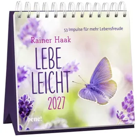 Produktbild des Artikels Lebe leicht 2027 - Aufstellkalender (Kalender - Spiralbindung)