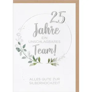 Produktbild des Artikels Faltkarte "Zur Silberhochzeit" (Schreibwaren)