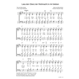 Produktbild des Artikels Lass den Glanz der Weihnacht in mir bleiben (Noten - Download)
