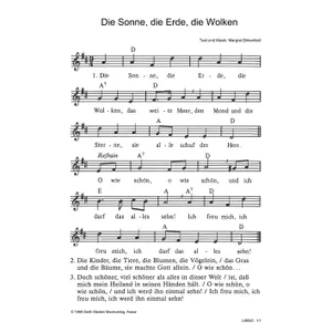 Produktbild des Artikels Die Sonne, die Erde, die Wolken (Noten - Download)