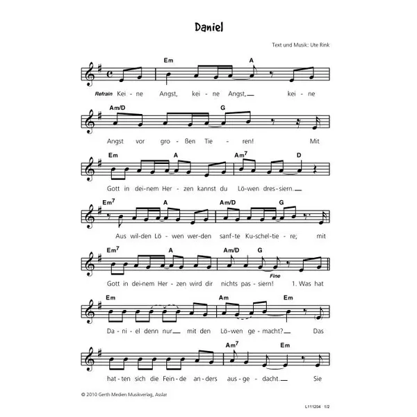 Produktbild des Artikels Daniel (Noten - Download)