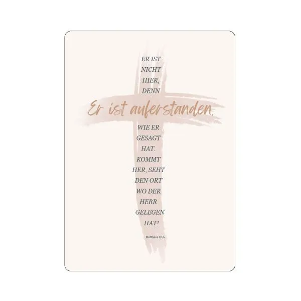 Produktbild des Artikels Postkarte "Kreuz/Er ist auferstanden" (Schreibwaren)