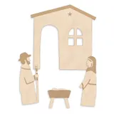 Stimmungsbild zu Holz-Krippe